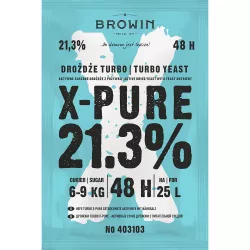 X-pure 21,3% drożdże gorzelnicze na 25l