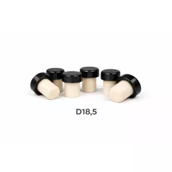 Korek grzybek D18,5 z plastikową główką