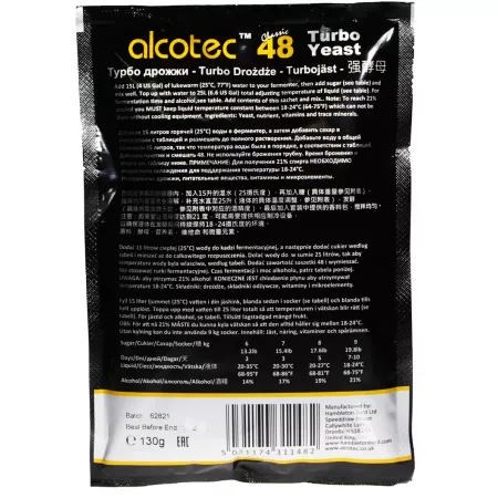 Alcotec Classic 48 turbo yeast