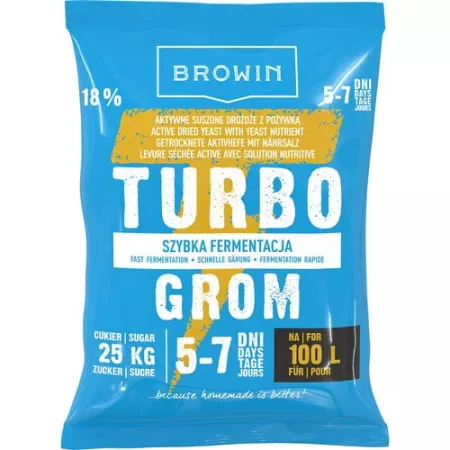 Drożdże gorzelnicze Turbo Grom 5-7 dni 100L