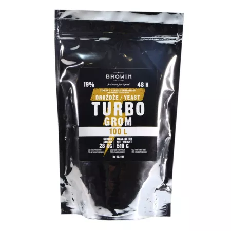 Drożdże gorzelnicze Turbo Grom 48h 100L