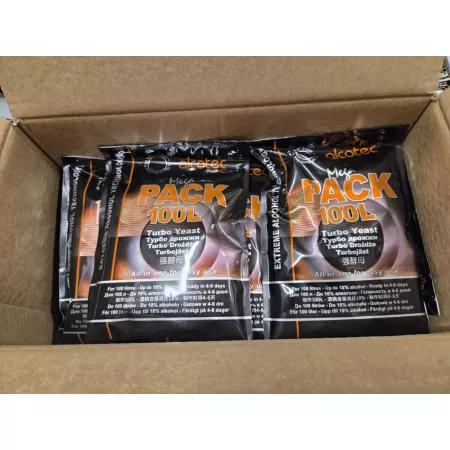 ALCOTEC MegaPack na 100L 25szt drożdże gorzelnicze